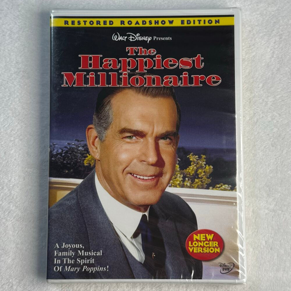 The Happiest Millionaire DVD Restored Roadshow Edition Disney Musical New Sealed